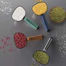 多機能キッチン用スプーン【米や穀物用・クリエイティブデザイン・食品保存クリップ付き】