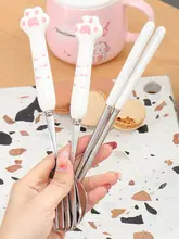 かわいいスプーンとフォークのセット【子供用・1人分・食器セット】