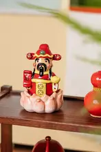 陶製の五路财神置物【香炉・招財・インテリア飾り】