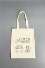交通安全キャンバストートバッグ【学生用・カラフルDIYデザイン・教育テーマ】