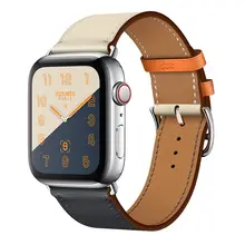 Apple Watch用ソフトレザー腕時計バンド【男女兼用・通気性・新しいデザイン・41mm／44mm対応】（セット アップ対応）