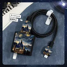 華為Mate70 Pro+用プリント充電器カバー【データケーブル保護・シリコン製・適合機種あり】