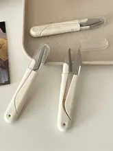 シンプルな自動リバウンド糸切りバサミ【カバー付き・携帯用・家庭用】
