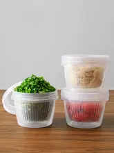 冷蔵庫収納用葱・生姜・にんにく保存ボックス【水切り機能付き・食品グレード】