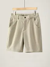 ハーフパンツ メンズ 立体カット 無地 ストレート 通気性 カジュアル 通勤 オ  フィスカジュアル きれいめ 夏 「LUUD」