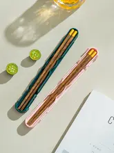 onlycook 携帯用木製箸セット【チキンウィングウッド・ケース付き・学生用】