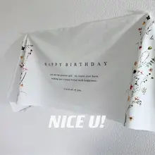 植物デザインの誕生日フォト背景布【女の子用・撮影装飾】