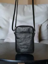 レザー製 メンズシンプルショルダーバッグ【ヴィンテージ風・本革・カジュアル】