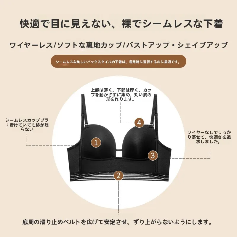 ノンワイヤーブラ おすすめ：維多リアマリサのU字型デザインが小胸補正に最適