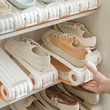 省スペースの靴収納ボックス【折りたたみ式・二段タイプ・棚付き】