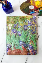 paperblanks バンゴッホのアイリスデザインノート【デザイン日記帳・学生向け・レトロスタイル・文房具】