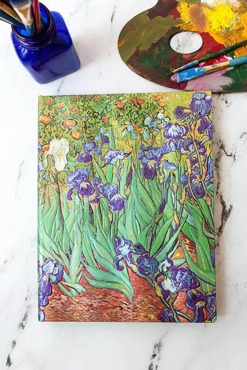paperblanks バンゴッホのアイリスデザインノート【デザイン日記帳・学生向け・レトロスタイル・文房具】