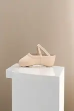 Sansha バレエ練習用シューズ【コットンキャンバス・子供用・ソフトソール・ピンク・猫の爪デザイン】