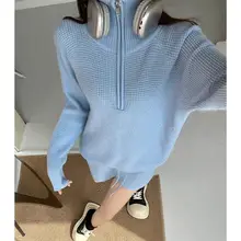 アメリカンヴィンテージスタイルの感あるニットワッフル生地トップスとショートパンツ【ポロカラー・ワイドレッグパンツ・セットアップ対応】