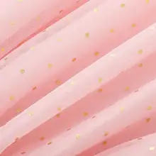 女の子用 丸首デザインの短袖ワンピース【春秋用・プリンセススタイル】