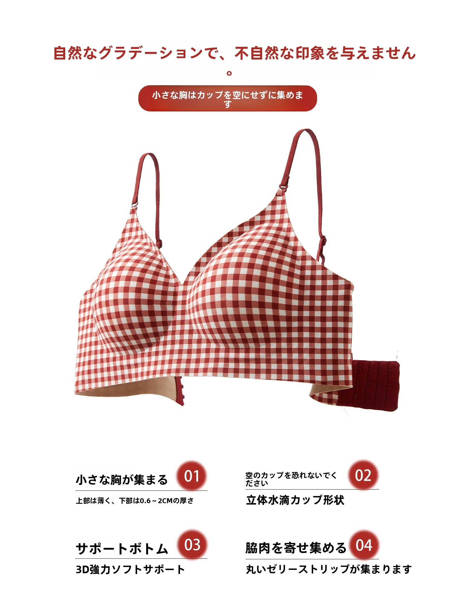 ソフトサポートブラジャー：小胸向け・防下垂機能が実証された実用性の評価