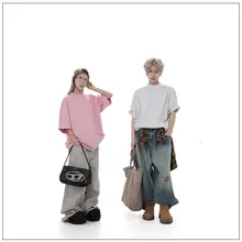 Tシャツ メンズ 半袖 厚手 ダメージ加工 オーバーサイズ ヴィンテージ 夏「GBofficial」