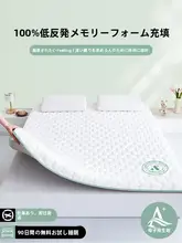 極上の柔らかさのラテックスメモリーフォームマットレス【家庭用・薄型・布団としても対応】