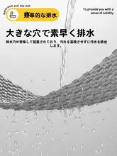 防滑浴室マット【水に強い・穴あきデザイン・洗面所用】