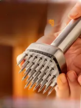 316ステンレス製 筋切り肉おろしハンマー【キッチン用】【ステーキやポーク用】
