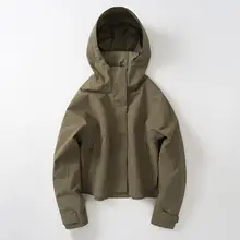 小柄向け防風防水ゴアテックスジャケット【アウトドア用・短丈・トレッキング対応】