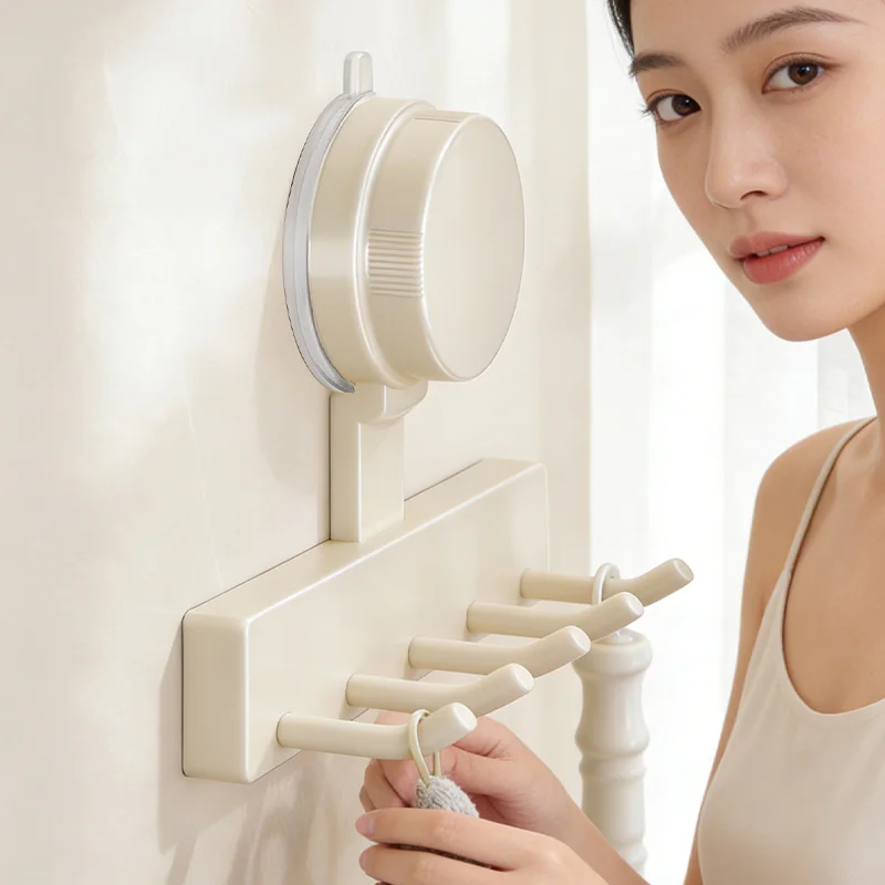 吸盤フックキッチン収納ラック：穴あけ不要で簡単設置の調理器具収納解決策