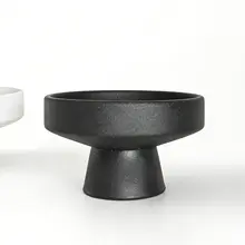 お香立て アロマスタンド セラミック 高脚デザイン シンプル 北欧風 インスタ映え ブラック 家庭用 「XEMO」