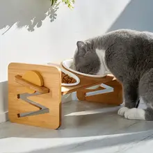 猫用ボウル ダブルボウル 首椎保護 セラミック 食事用