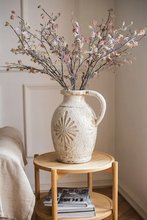 造花の蔷薇セット【グリーン装飾・禅スタイル・インテリア】