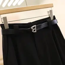 高ウエストのゆったりとした美脚スーツカジュアルパンツ【大人向け・ ファッション性・冬用】（セットアップ対応）