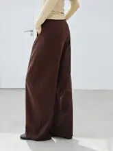 レトロデザインのパンツ【ハイウエスト・ワイドレッグ・ゆったりしたシルエット】