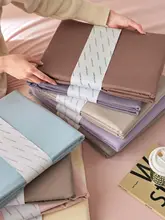 シンプルカラー100サテンコットンフランネルベッドシーツ【加厚・柔らかい・秋冬用】