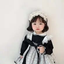 レトロプリンセス風 子供用リボンヘアアクセサリー【レース・パール・スパンコール飾り】