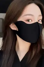 UVカット女性用日除けフルフェイスマスク【ブラック・薄手・通気性】