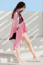 速乾性スイミングタオル【吸水性・子供用・携帯便利・ビーチ・キャップ付き】