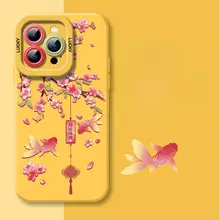 中式国風デザインのiPhoneケース【液態シリコン・防摔・創意デザイン】