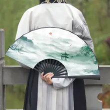 中国風 折り扇【男性用・夏季撮影・フルカラー】