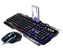 追光豹 G700有線USBキーボード＆マウスセット【バックライト・ゲーム用・メカニカルタッチ】