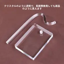 クリスタルブレスレットディスプレイスタンド【透明アクリル・縦型フック付き】