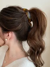 シンプルなバナナヘアクリップ【高いポニーテール用・上品なデザイン】
