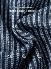 ブルー ストライプ長袖シャツ【メンズ・フィット・カジュアルデザイン】