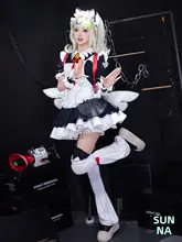コスプレアフタヌーンティー風メイド服【アニメキャラクター・女性用】（セットアップ対応）