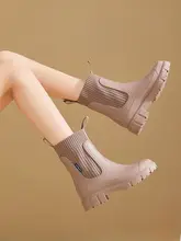 防水レディースレインブーツ【厚手・耐磨耗】