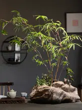 中華風レトロ風合いの石彫花盆【通気性のある庭用装飾】