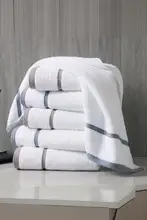 高級ホテル用 白色コットンフェイスタオル【吸水性抜群・家庭用】