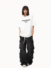 アメリカンスタイルのレトロプリント半袖Tシャツ【カジュアル・ユニセックス・夏用】（セットアップ対応）