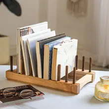 北欧風のチェリーレッド木製ボウルスタンド【水切り機能付き・キッチン収納用】