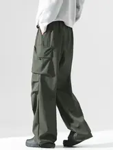 冬季用フリース裏地付き防水加工ワークパンツ【男女兼用・ストレート・フィット・アウトドア・ウエスト調整可能】