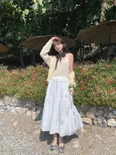 柔らかい薄手ニットカーディガンとノースリーブキャミソールの二点セット（セットアップ対応）