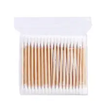 使い捨てコットン耳かき【100本入り・両端使用・化粧用・家庭用】